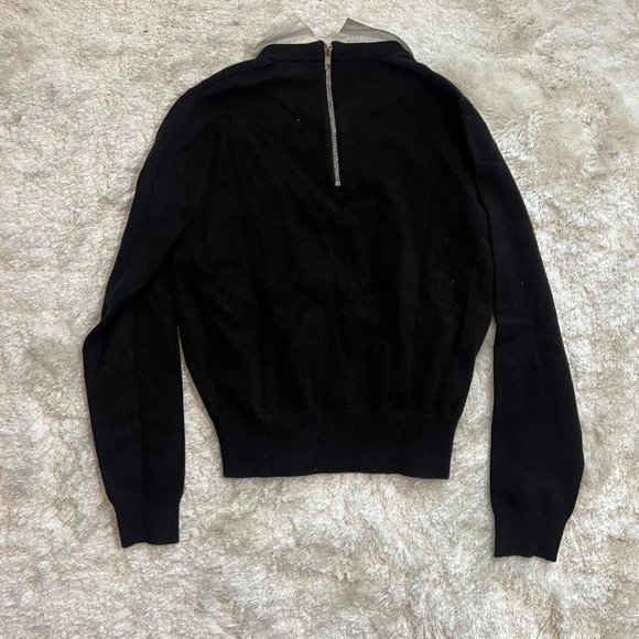 Collared Black Sweater - Picture 4 of 4